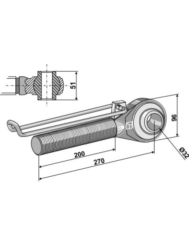 Borne M42x3 - 200