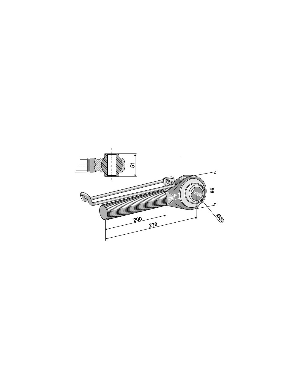 Borne M42x3 - 200