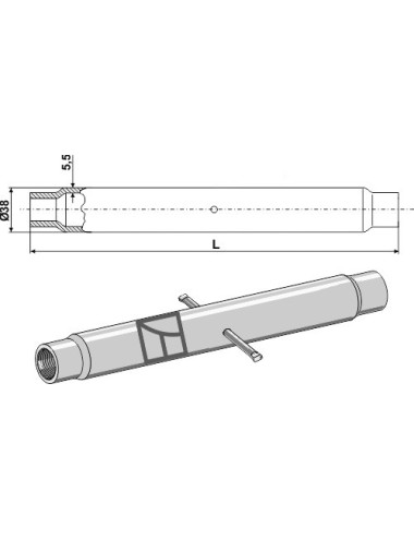 Tube M 24 x 3