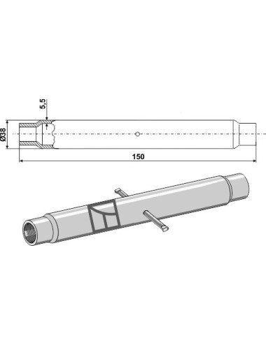 Tube M24x3