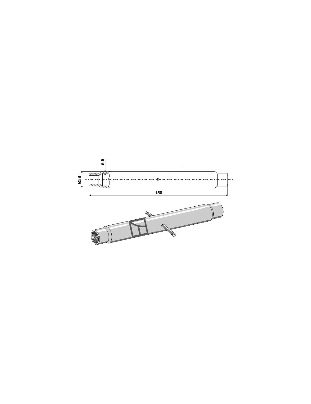 Tube M24x3