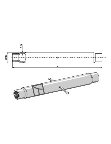 Tube M 24 x 3