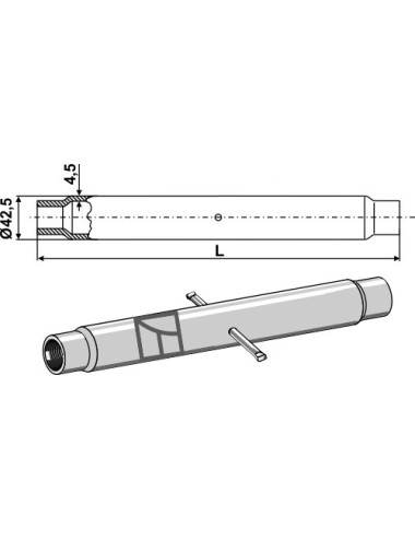 Tube M 27 x 3