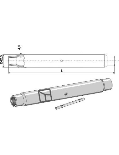 Tube M 30 x 3,5