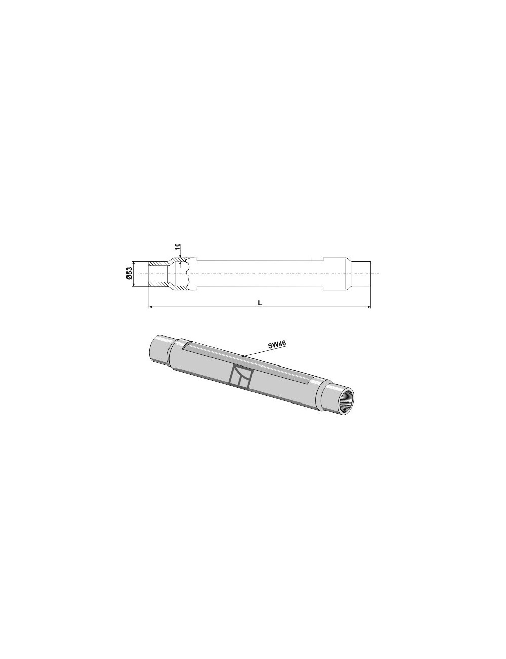 Tube M36x3