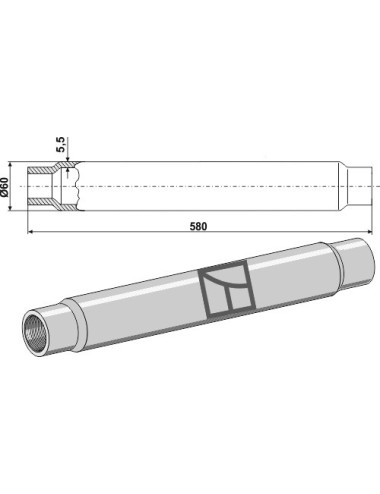 Tube 580mm