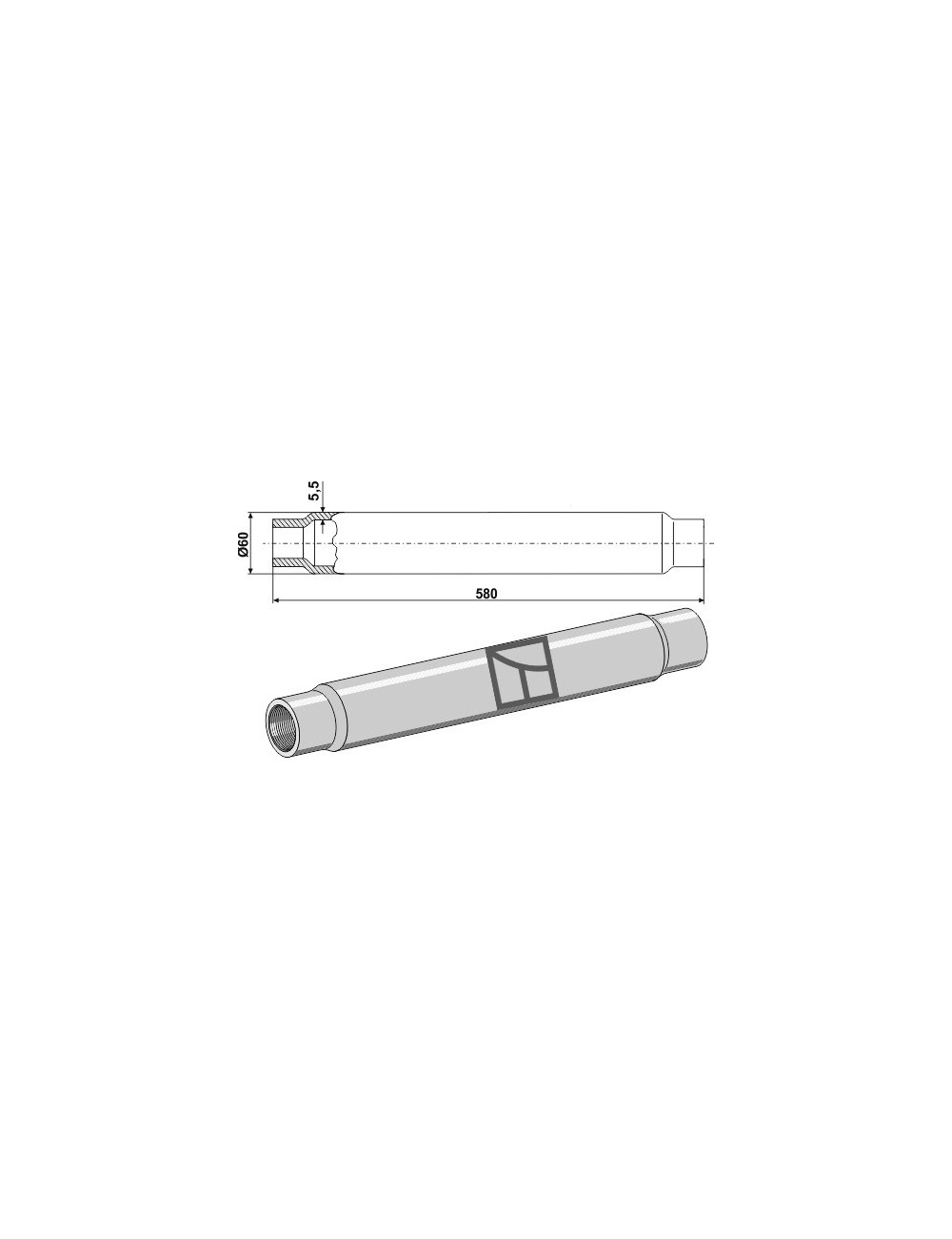 Tube 580mm