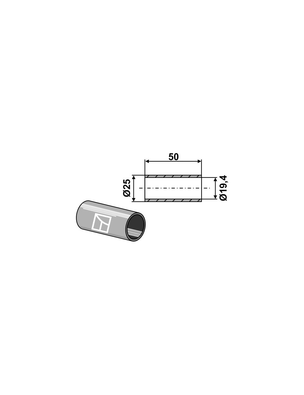 Entretoise de réduction pour rotules de crochets automatiques