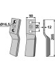 Dent rotative, modèle droit