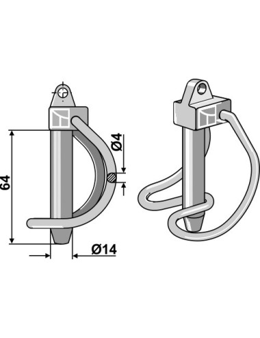 Goupille clip