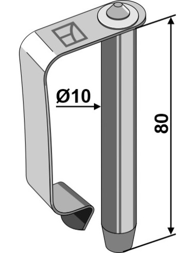 Boulon d'assemblage à ressort