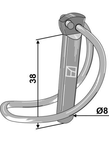 Goupilles clips de tube
