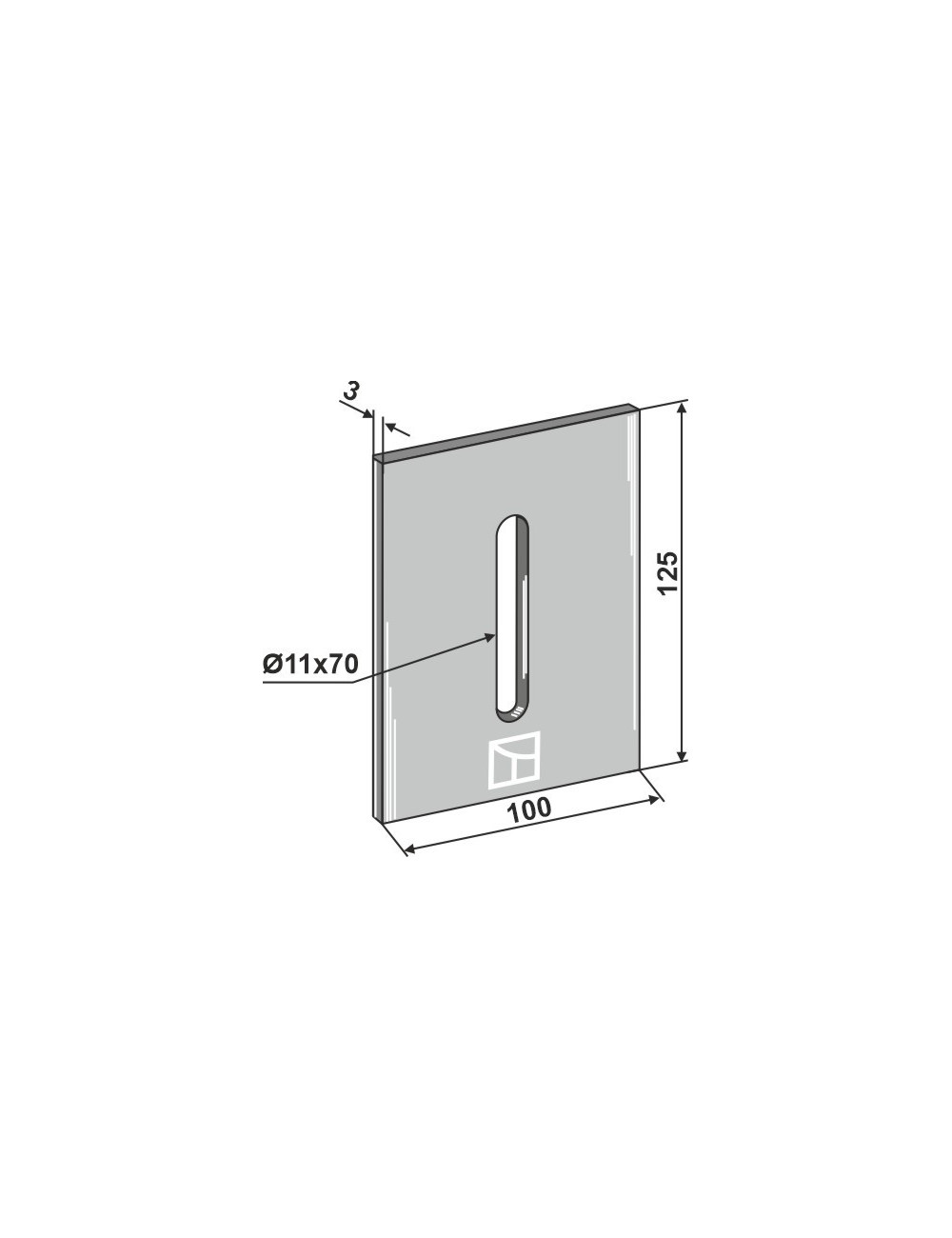 Racloir pour rouleaux packer