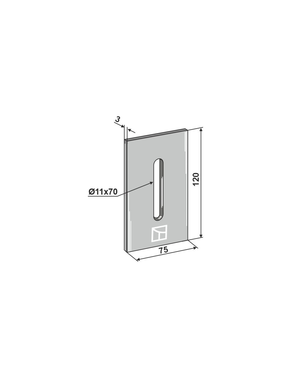 Racloir pour rouleaux packer