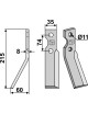 Dent rotative, modèle gauche