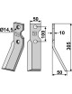 Dent rotative, modèle droit