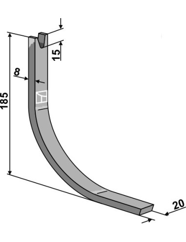 Patin de guide pour profondeur