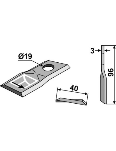 Couteau rotatif