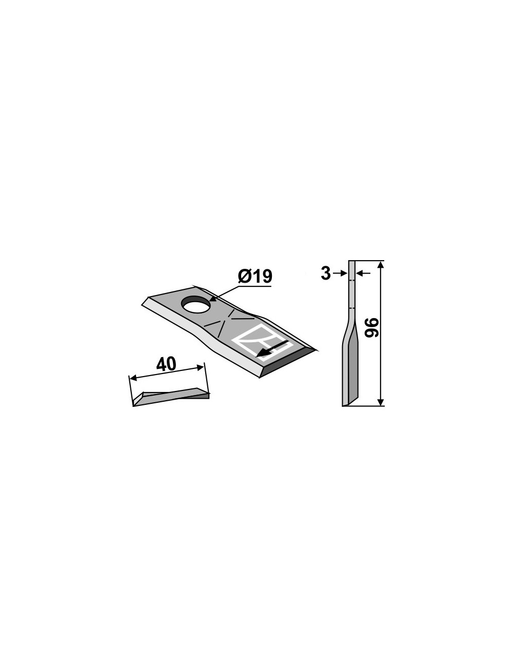 Couteau rotatif