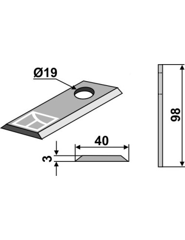 Couteau rotatif