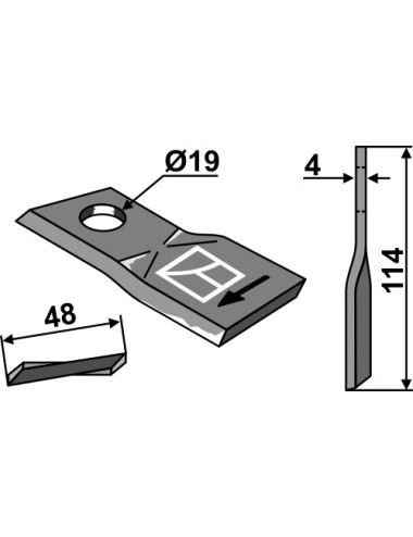 Couteau rotatif