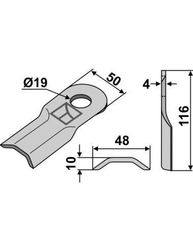 Couteau rotatif