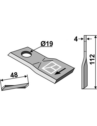 Couteau rotatif