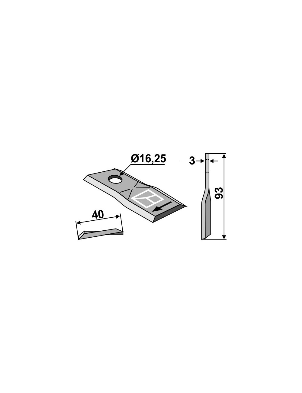 Couteau rotatif