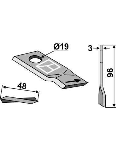 Couteau rotatif