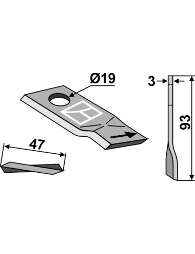 Couteau rotatif