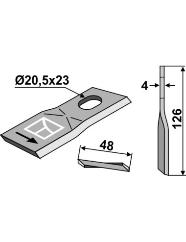 Couteau rotatif