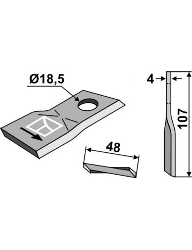 Couteau rotatif