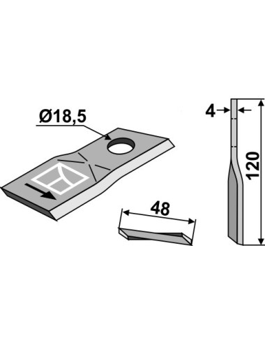 Couteau rotatif