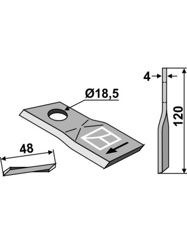 Couteau rotatif