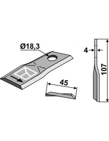 Couteau rotatif