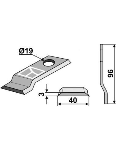 Couteau rotatif