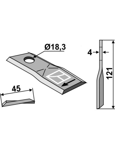 Couteau rotatif