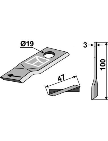 Couteau rotatif