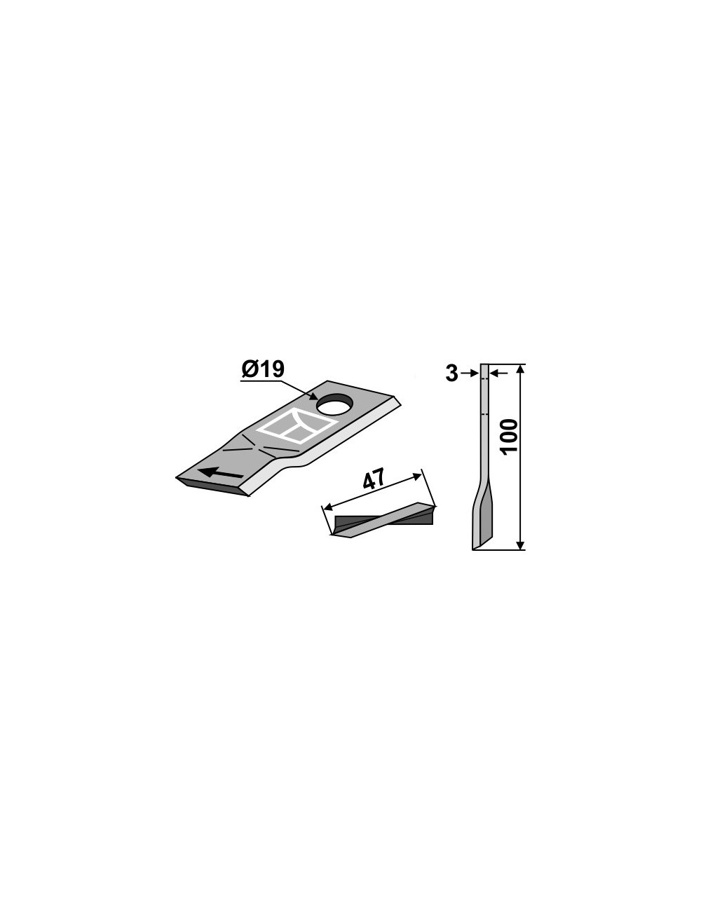Couteau rotatif