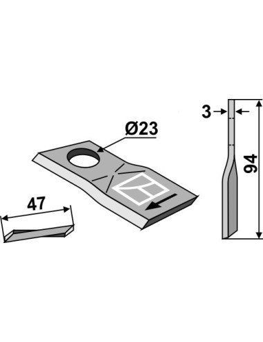 Couteau rotatif