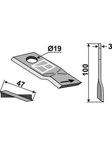 Couteau rotatif