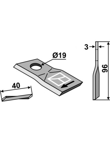 Couteau rotatif