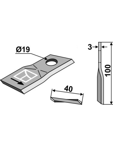 Couteau rotatif