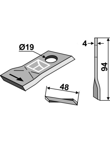 Couteau rotatif