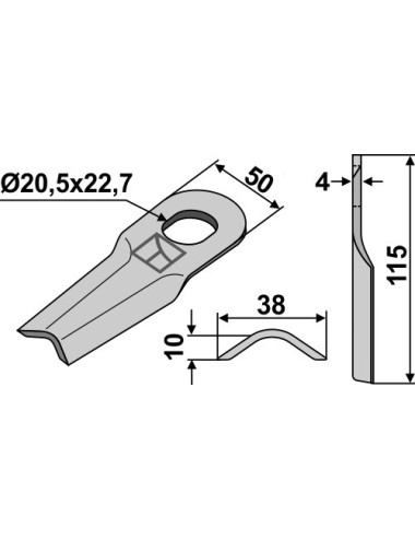 Couteau rotatif