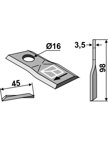 Couteau rotatif