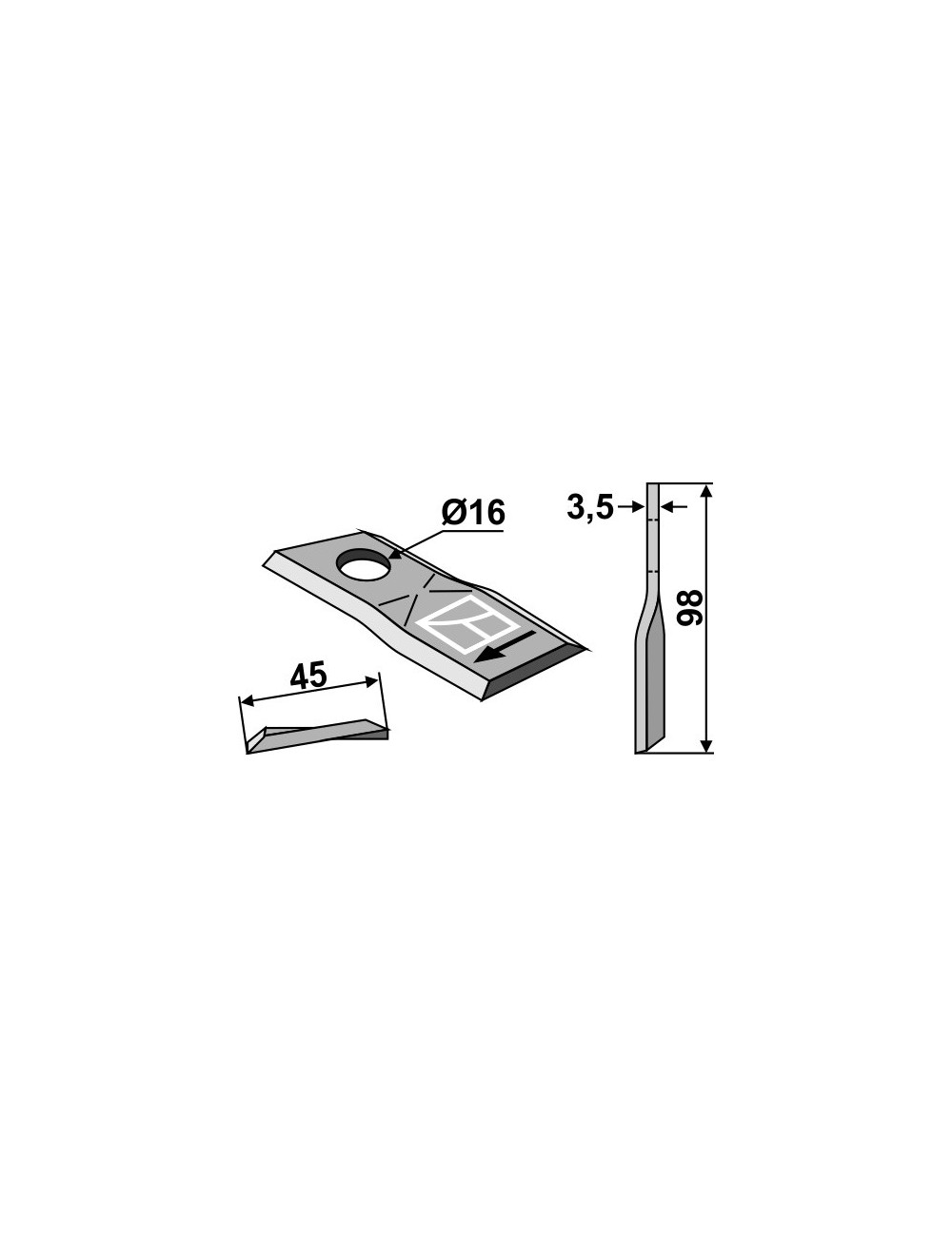 Couteau rotatif