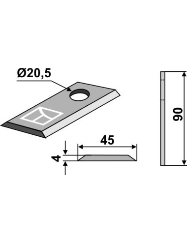 Couteau rotatif