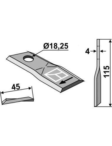 Couteau rotatif