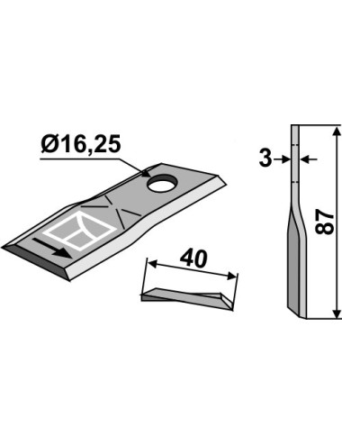 Couteau rotatif